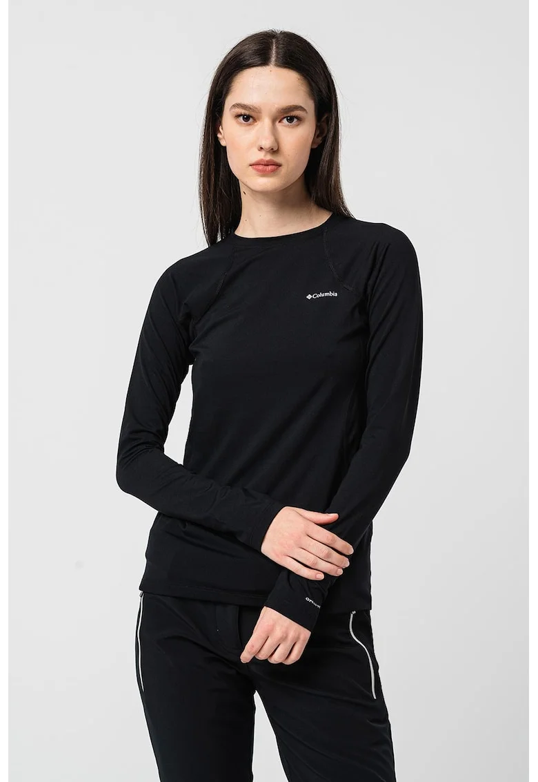 Bluza pentru schi si snowboarding Midweight Omni-Heat®, Negru stins