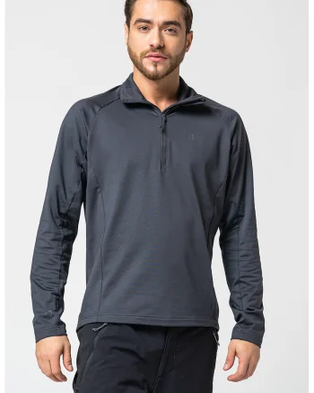 Bluza cu maneci raglan pentru ciclism Morobbia, Gri antracit