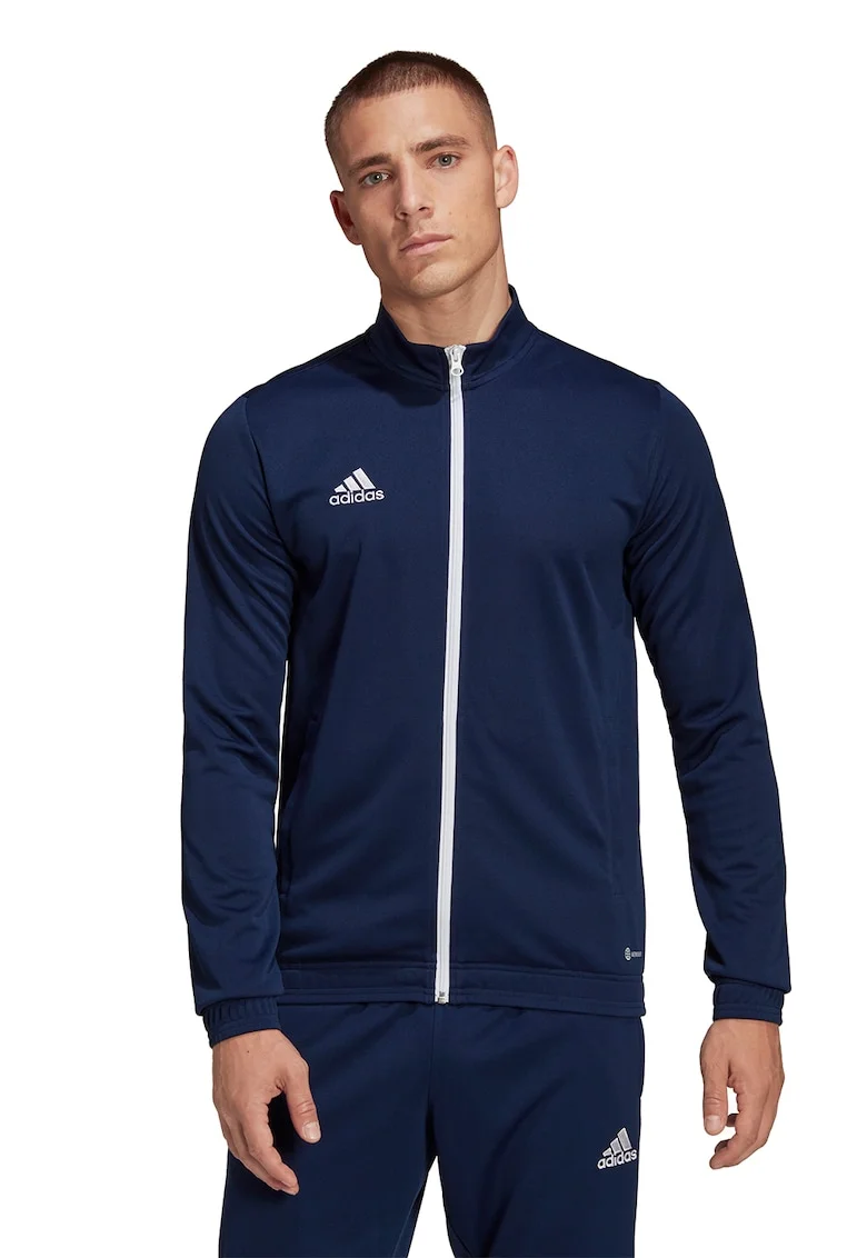 Bluza cu fermoar, pentru fotbal Entrada 22, Bleumarin