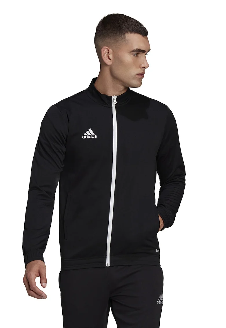 Bluza cu fermoar, pentru fotbal Entrada 22, Negru