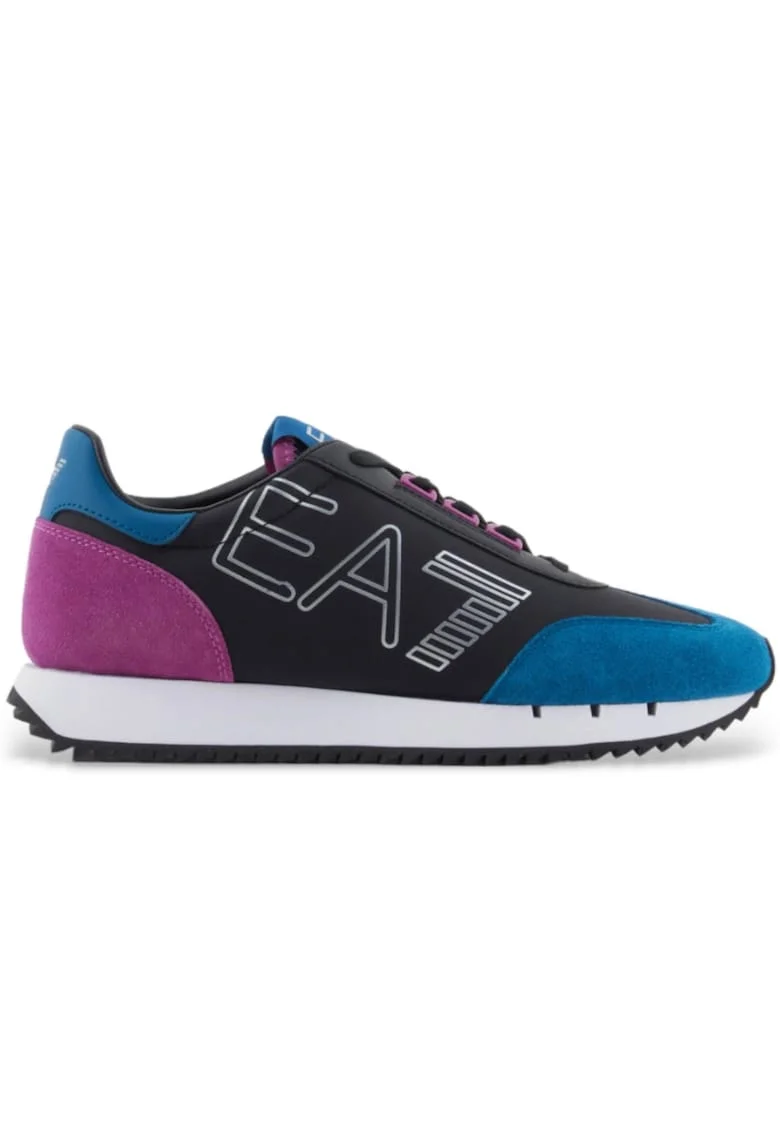 Pantofi sport  EA7 Black & White Vintage, XK257-X8X101-T986 36858, Negru/Albastru