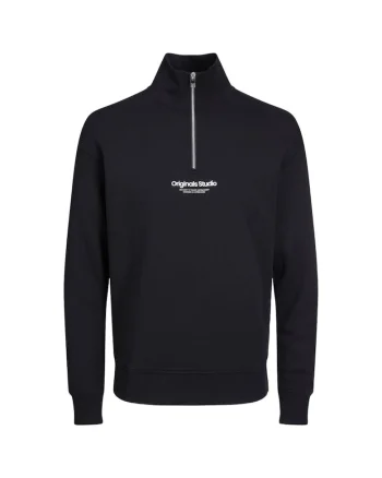 Bluza JACK &JONES Vesterbro Qtr Zip 36069, Negru