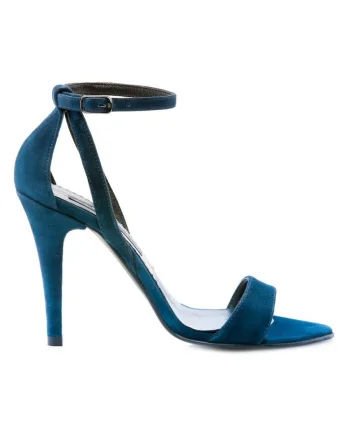 Sandale dama piele naturala Simple Bleumarin