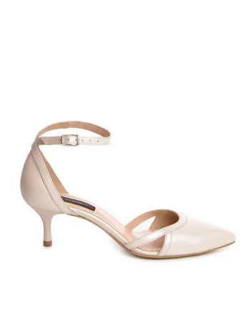 Pantofi mireasa piele naturala Ivoire Cassandra