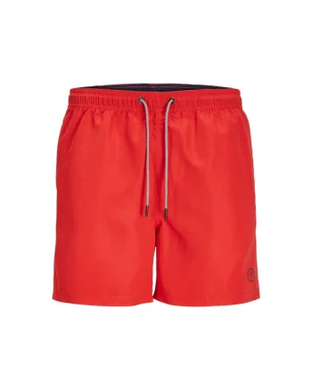 Short JACK &JONES Fiji Swim Solid 32826, Rosu
