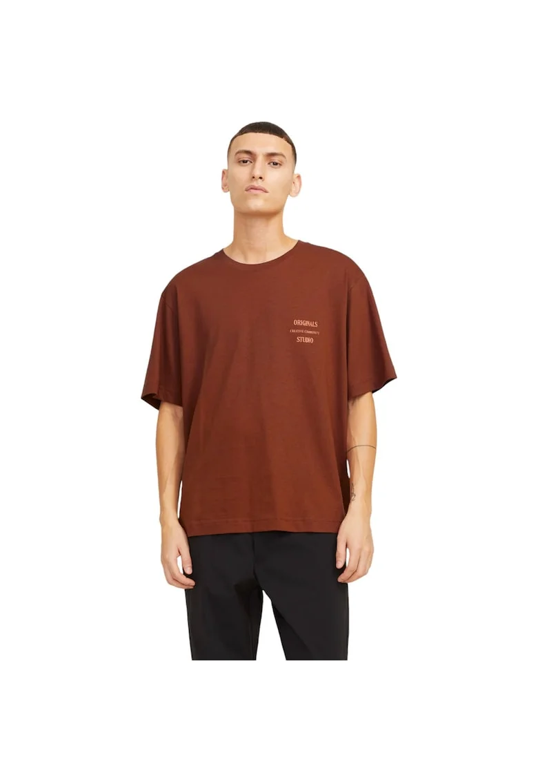 Tricou JACK &JONES Austin Font 38129, Maro