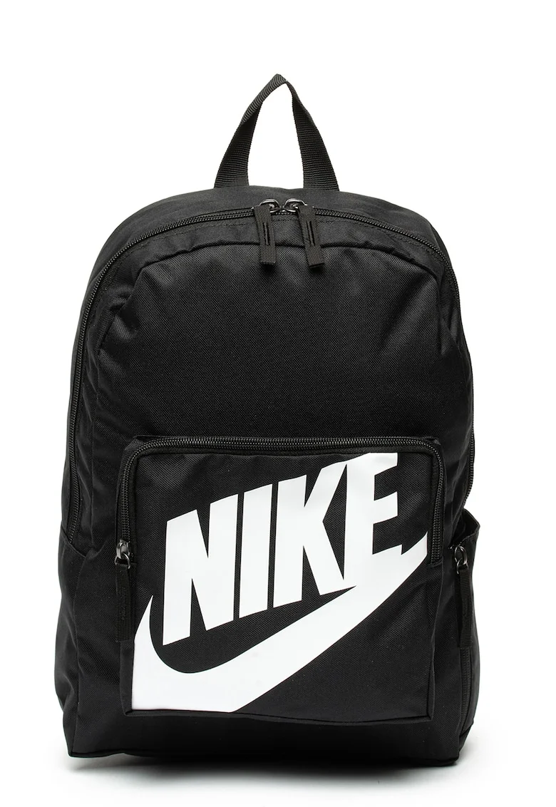 Rucsac unisex, cu imprimeu logo Classic, Negru/Alb, Alb/Negru