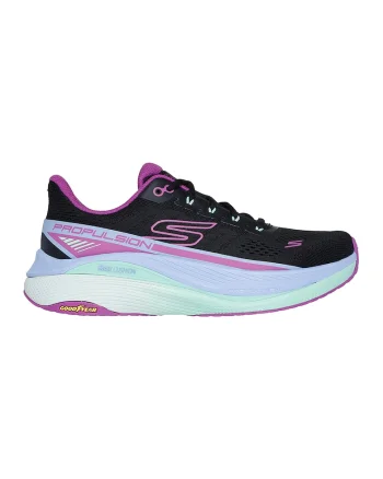 Pantofi din materialt textil cu amortizare, pentru alergare Max, Negru/Fucsia