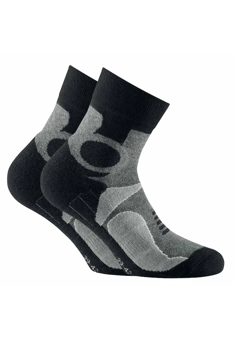 Set de sosete unisex pentru trekking - 2 perechi, Gri