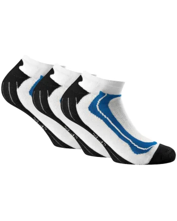 Set de sosete unisex pentru antrenament - 3 perechi, Alb/Albastru