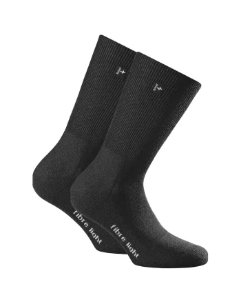 Set de sosete unisex din amestec de lana, pentru trekking - 2 perechi, Negru