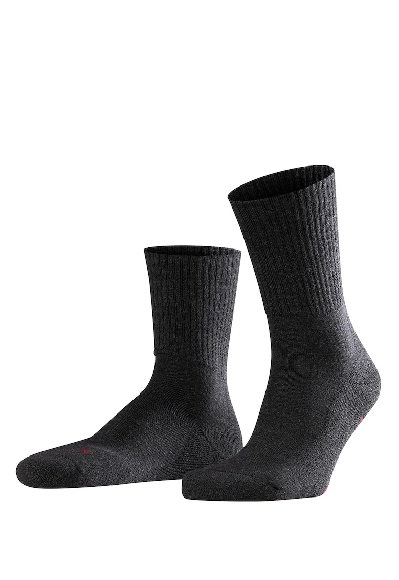 Sosete mid-calf unisex pentru trekking, Gri antracit