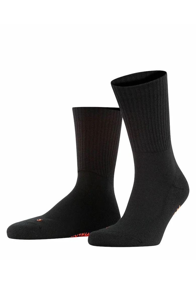 Sosete mid-calf unisex pentru trekking, Negru