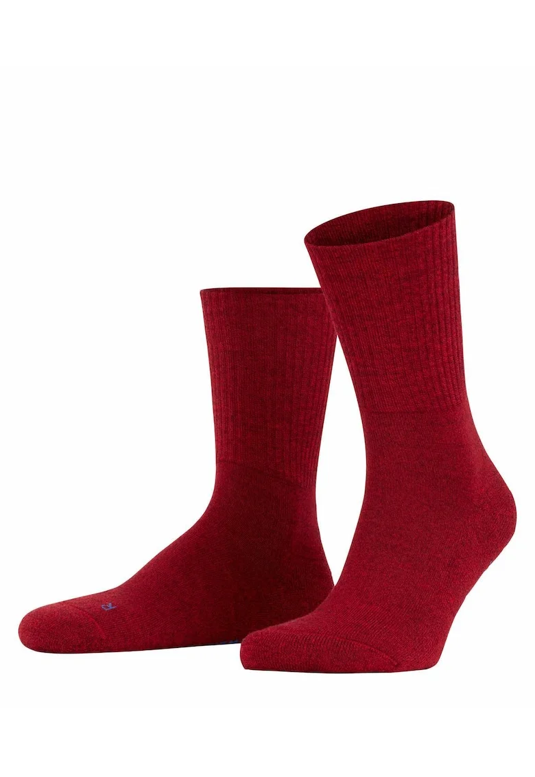 Sosete mid-calf unisex pentru trekking, Rosu