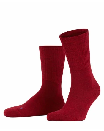 Sosete mid-calf unisex pentru trekking, Rosu