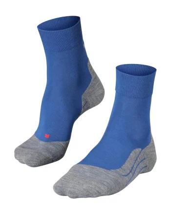 Sosete lungi cu model colorblock pentru fitness, Gri/Albastru