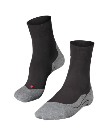 Sosete scurte cu model colorblock pentru fitness, Negru/Gri