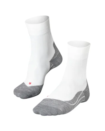 Sosete scurte cu model colorblock pentru fitness, Alb/Gri