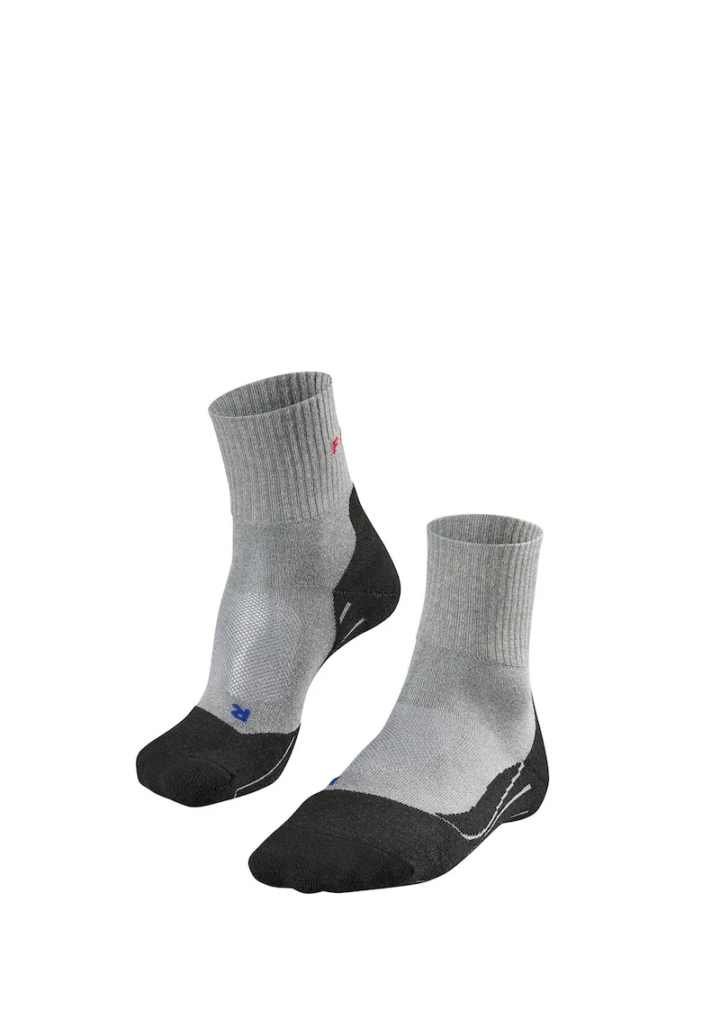 Sosete cu model colorblock pentru trekking si drumetii TK2, Gri deschis