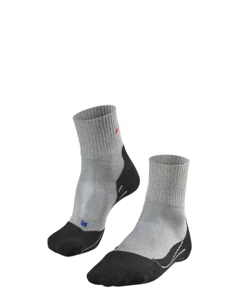 Sosete cu model colorblock pentru trekking si drumetii TK2, Gri deschis