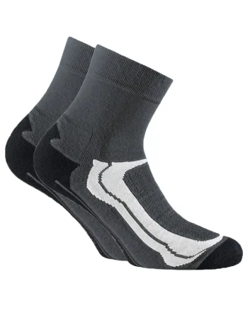 Set de sosete scurte unisex pentru antrenament - 2 perechi, Gri