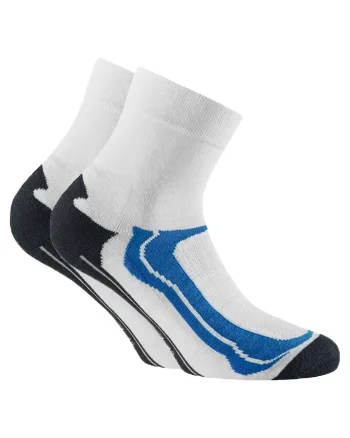 Set de sosete scurte unisex pentru antrenament - 2 perechi, Alb