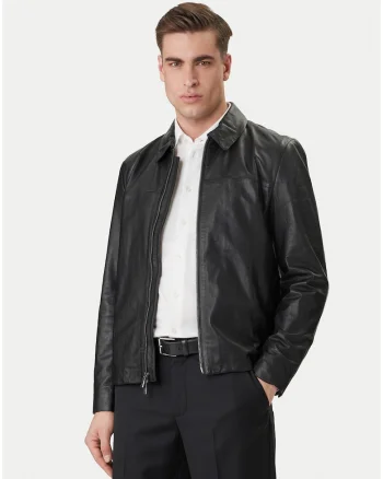 Jacheta bomber din piele