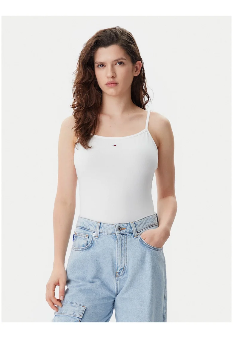 Maiou slim fit cu detaliu logo