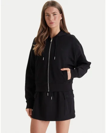Bluza cu fermoar  LS MONOGRAM TERRY CROP RELAXED F-LV047F208G-UB1