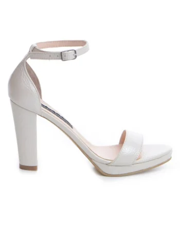 Sandale mireasa piele naturala Ivoire Simple