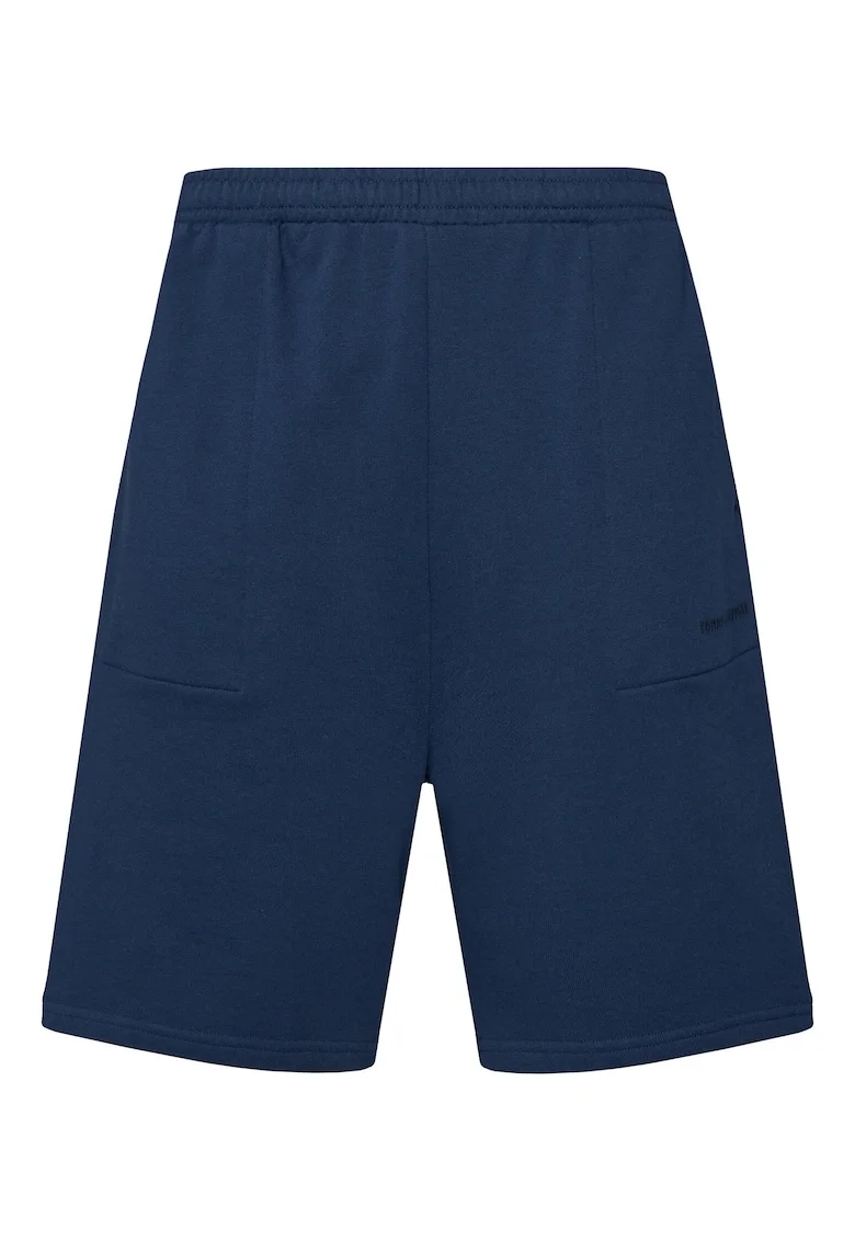 Pantalani scurti de trening cu talie elastica si un buzunar pe partea din spate