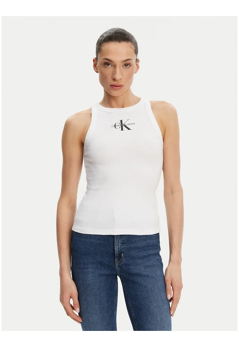 Maiou slim fit cu imprimeu logo