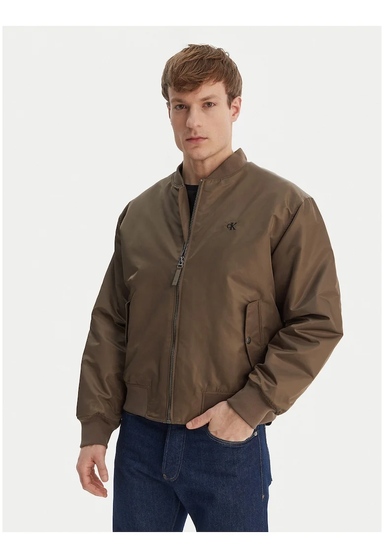 Geaca bomber cu buzunare cu clapa