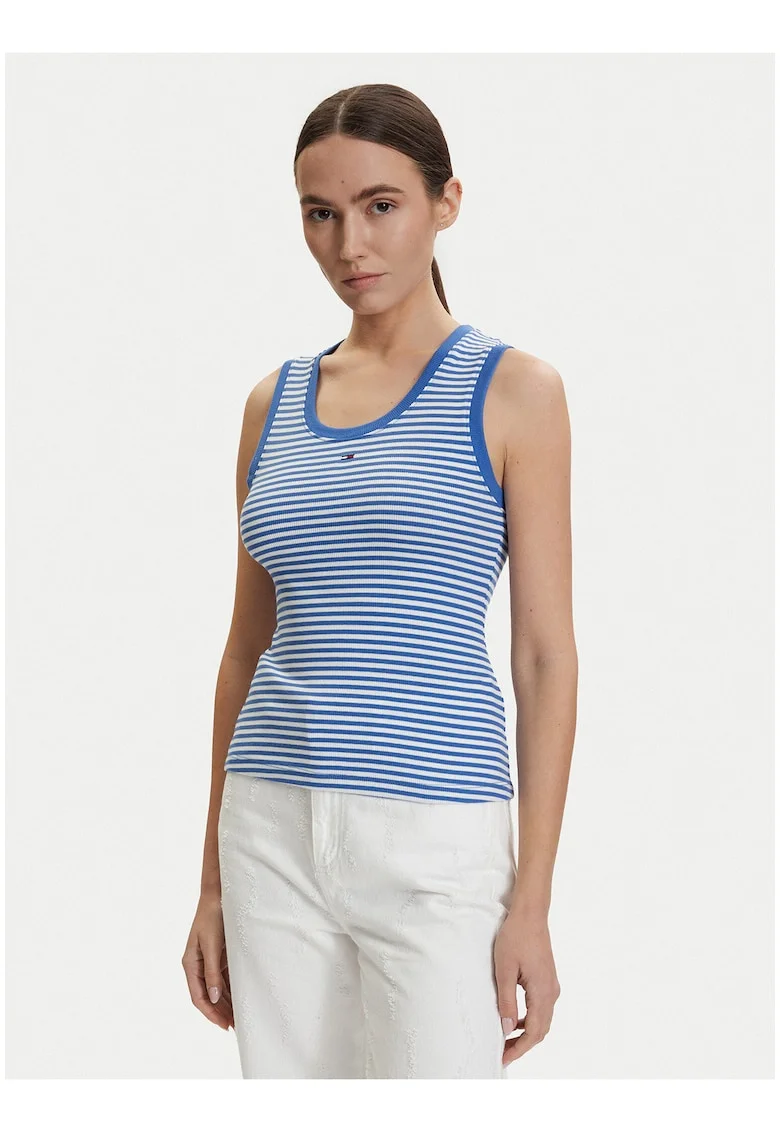 Top cu dungi slim fit,