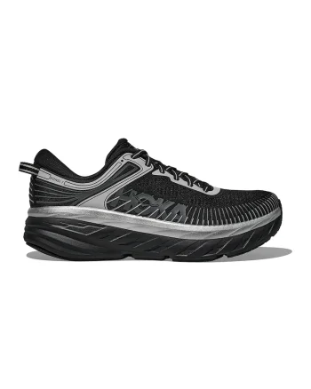 Pantofi Bondi 7 din material textil pentru alergare, Negru/Gri