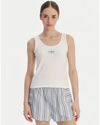 Top slim fit cu logo