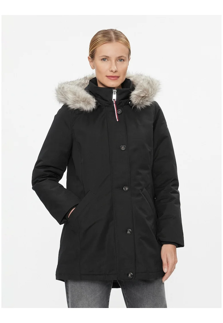 Geaca parka cu gluga,