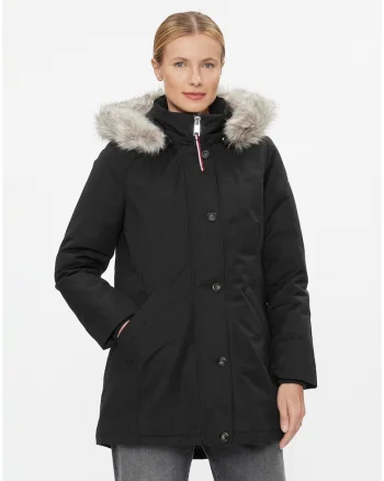 Geaca parka cu gluga,
