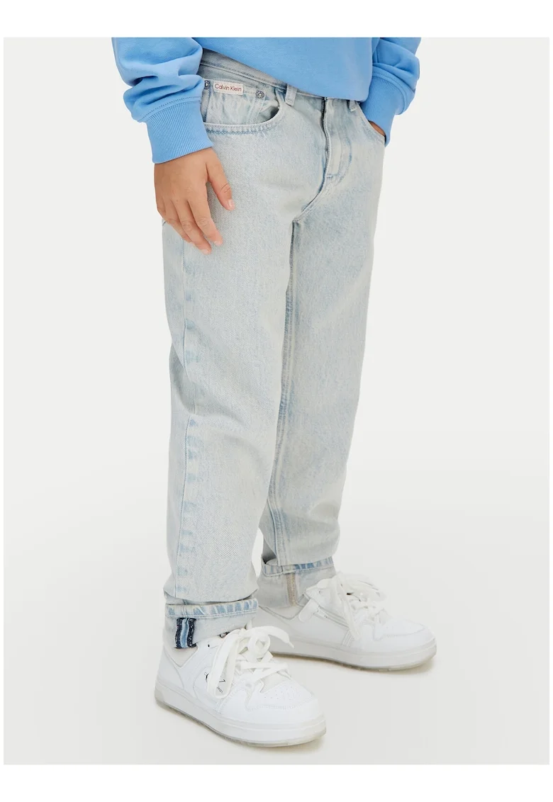 Blugi unisex cu talie medie