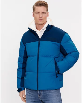 Geaca de iarna matlasara colorblock,