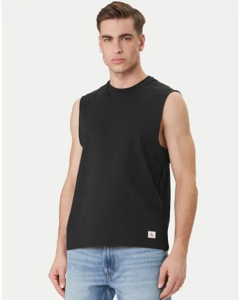 Top slim fit din bumbac,