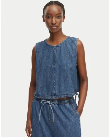 Top lejer din denim,
