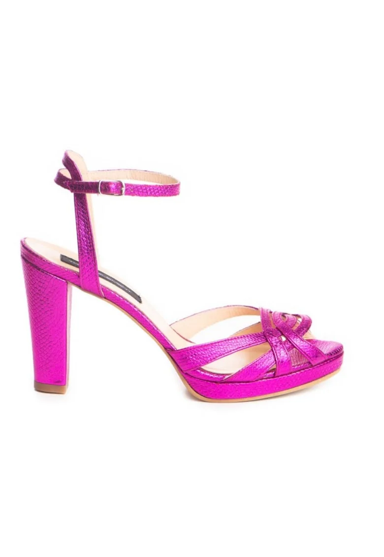 Sandale dama piele naturala Fucsia Amber