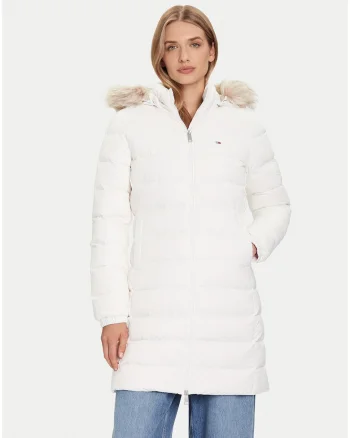 Geaca de puf tip parka cu fermoar,