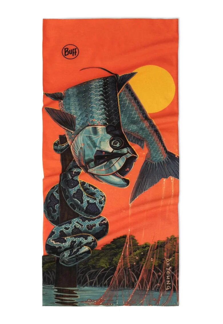 Bandana  Coolnet UV, KING PYTHON, culoare multicolor, multisport, pentru adulti, marime universala