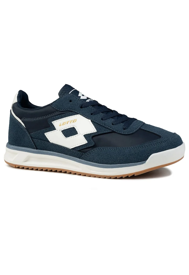 Pantofi sport barbati,  bleumarin/alb, textil/sintetic, sistem inchidere siret