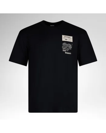 Tricou sport barbati  M GRAPHIC WATERFALL TEE, negru, Negru
