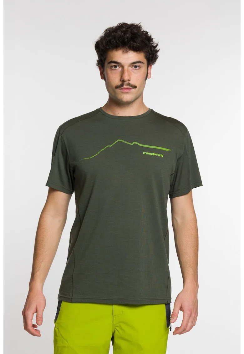 Tricou sport barbati  SERNEUS, verde inchis, Verde inchis