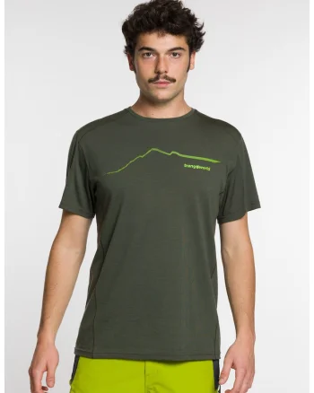 Tricou sport barbati  SERNEUS, verde inchis, Verde inchis