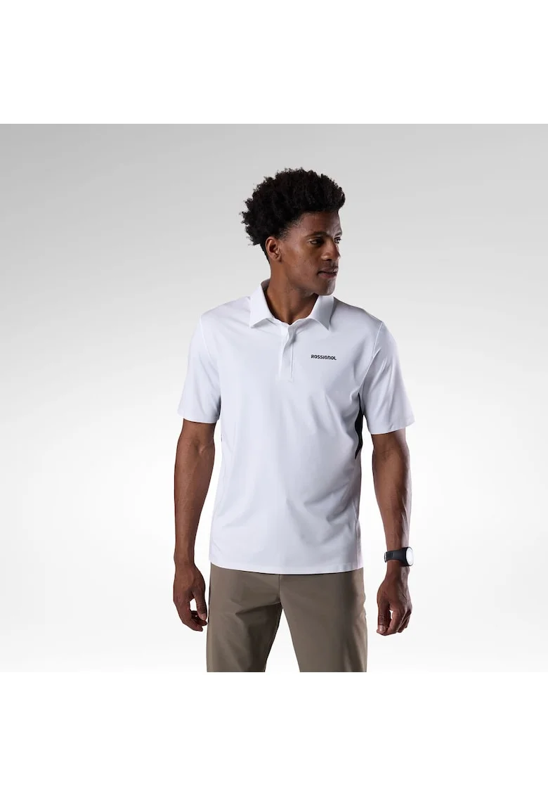 Tricou sport alb  LYCIAN POLO, Albastru inchis